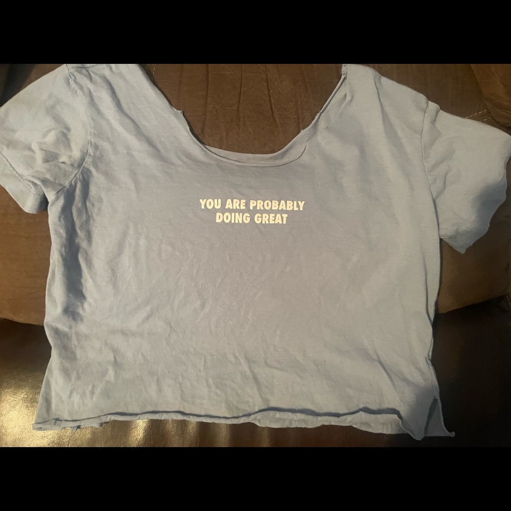 Off the shoulder workout shirt
